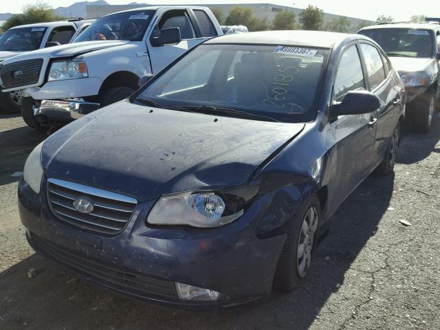 KMHDU46D07U248335 - 2007 HYUNDAI ELANTRA GL BLUE photo 2