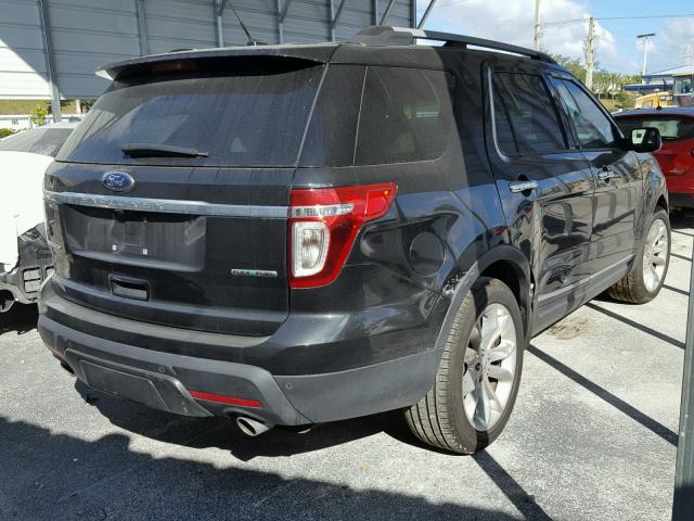 1FM5K7F87EGC20445 - 2014 FORD EXPLORER L BLACK photo 4