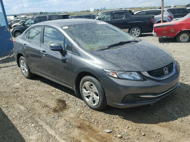 2HGFB2F48DH032742 - 2013 HONDA CIVIC LX CHARCOAL photo 1