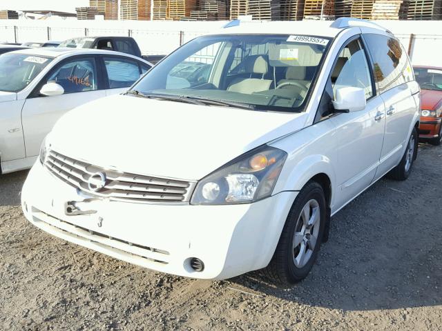 5N1BV28U08N118931 - 2008 NISSAN QUEST S WHITE photo 2