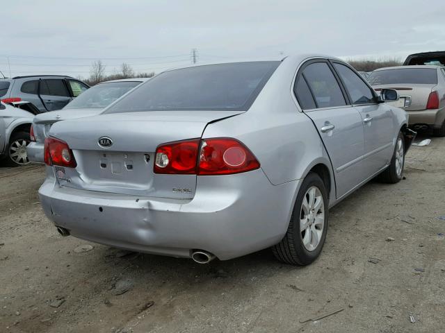 KNAGE124965057148 - 2006 KIA OPTIMA LX SILVER photo 4