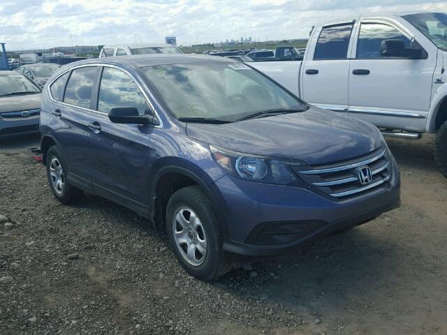 2HKRM4H33CH100571 - 2012 HONDA CR-V LX BLUE photo 1