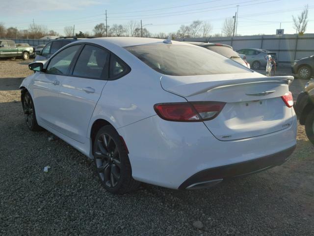 1C3CCCDG1GN110442 - 2016 CHRYSLER 200 S WHITE photo 3