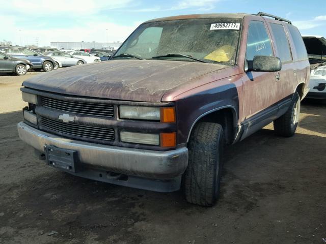 1GNEK13R3TJ342693 - 1996 CHEVROLET TAHOE K150 BROWN photo 2