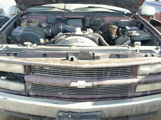 1GNEK13R3TJ342693 - 1996 CHEVROLET TAHOE K150 BROWN photo 7