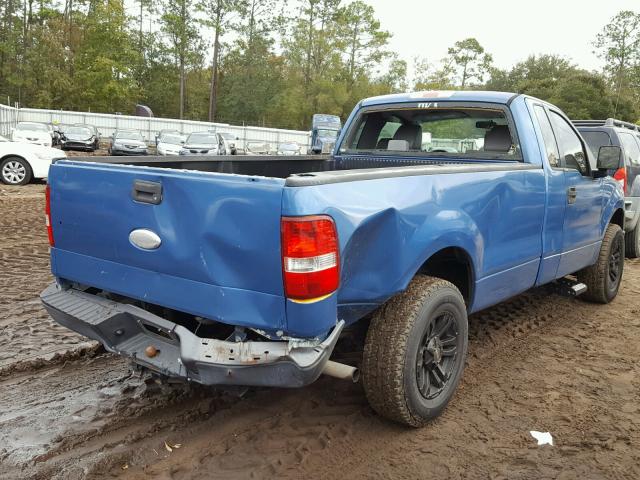 1FTRF122X6NA61636 - 2006 FORD F150 BLUE photo 4