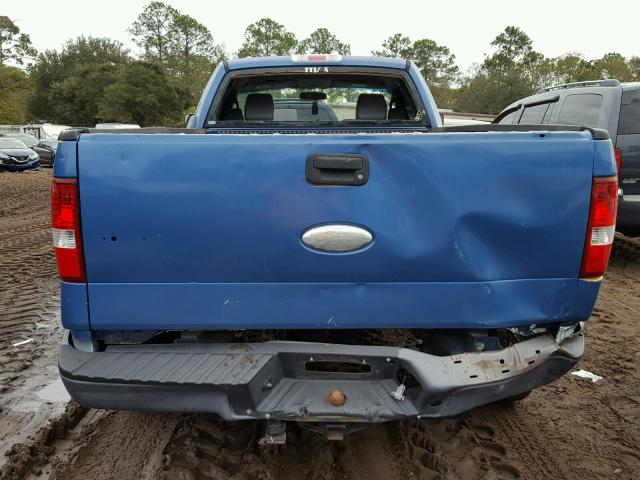 1FTRF122X6NA61636 - 2006 FORD F150 BLUE photo 9