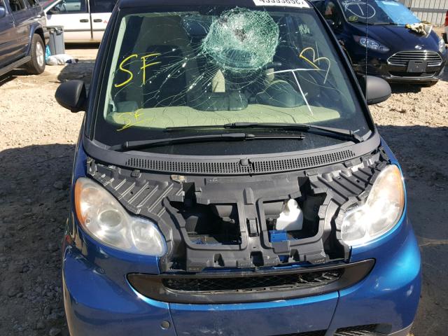 WMEEK31X48K123699 - 2008 SMART FORTWO PAS 蓝色 照片 9