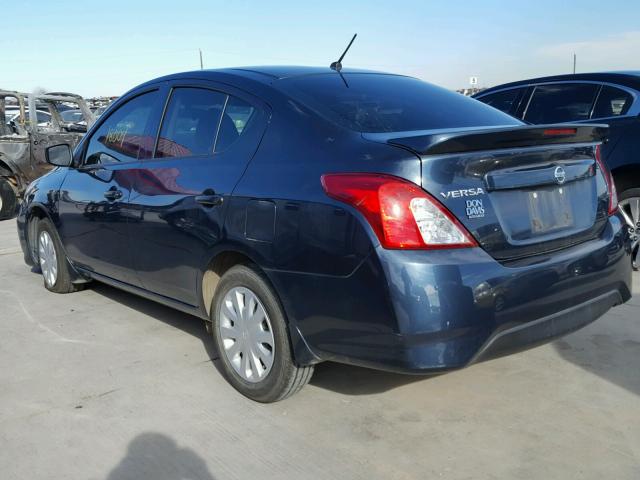 3N1CN7AP5GL910858 - 2016 NISSAN VERSA S BLUE photo 3