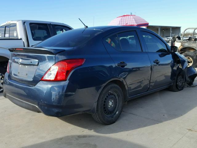 3N1CN7AP5GL910858 - 2016 NISSAN VERSA S BLUE photo 4