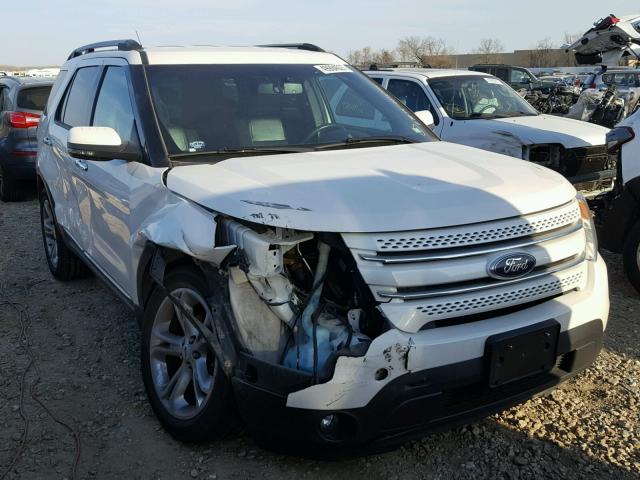 1FM5K7F88DGA22956 - 2013 FORD EXPLORER L WHITE photo 1