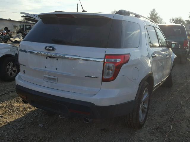 1FM5K7F88DGA22956 - 2013 FORD EXPLORER L WHITE photo 4