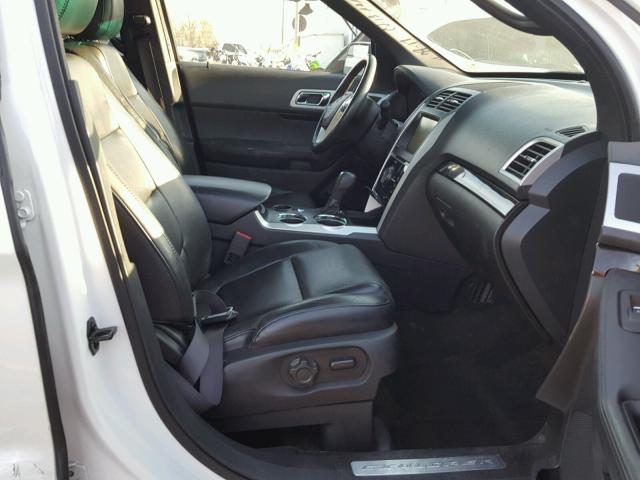 1FM5K7F88DGA22956 - 2013 FORD EXPLORER L WHITE photo 5