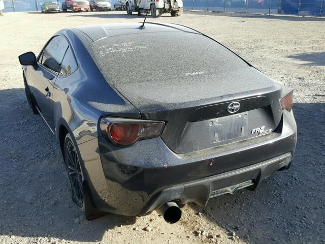 JF1ZNAA18D2723939 - 2013 TOYOTA SCION FR-S BLACK photo 3