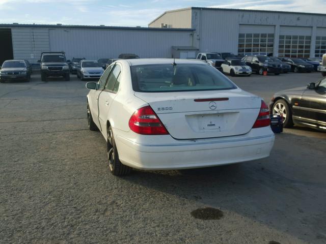 WDBUF70J53A301166 - 2003 MERCEDES-BENZ E 500 WHITE photo 3