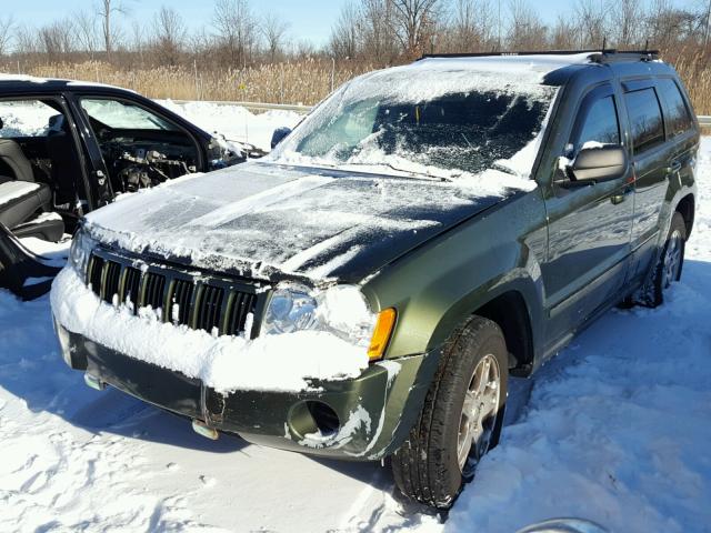 1J8GR48K27C580953 - 2007 JEEP GRAND CHER GREEN photo 2