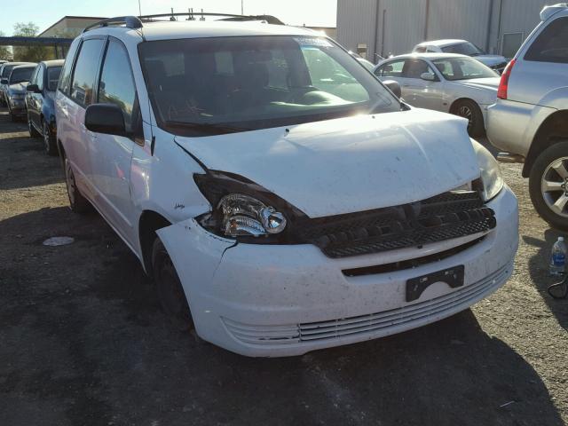 5TDZA23C24S150202 - 2004 TOYOTA SIENNA CE WHITE photo 1