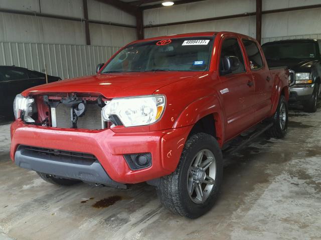 5TFJX4GN8DX021331 - 2013 TOYOTA TACOMA DOU ORANGE photo 2