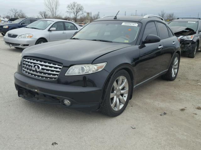 JNRBS08W64X403134 - 2004 INFINITI FX45 BLACK photo 2