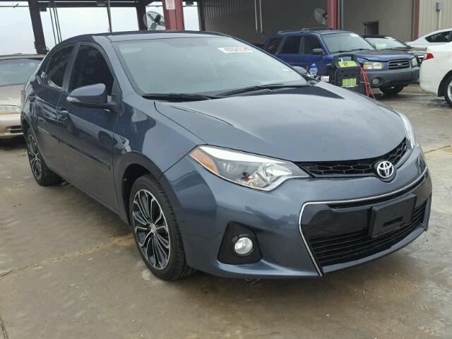 2T1BURHE4EC003384 - 2014 TOYOTA COROLLA L GRAY photo 1