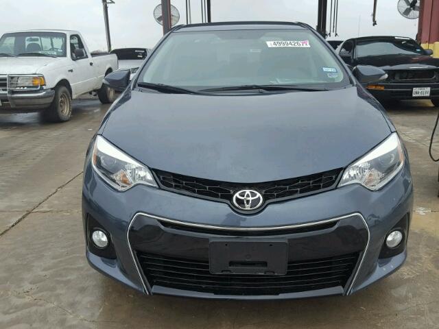 2T1BURHE4EC003384 - 2014 TOYOTA COROLLA L GRAY photo 9