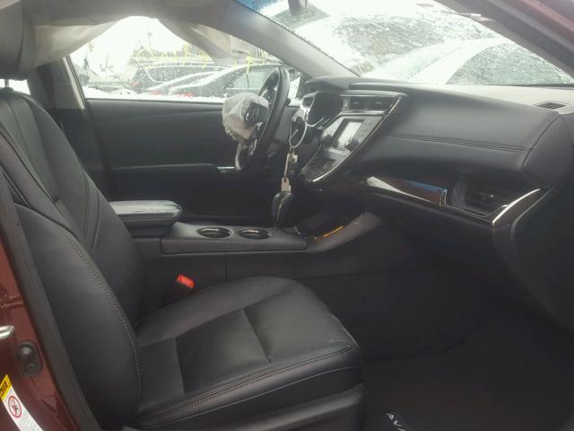 4T1BK1EB3EU107350 - 2014 TOYOTA AVALON BAS 勃艮第红 照片 5