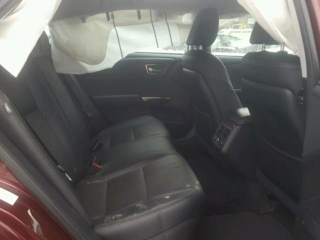 4T1BK1EB3EU107350 - 2014 TOYOTA AVALON BAS 勃艮第红 照片 6