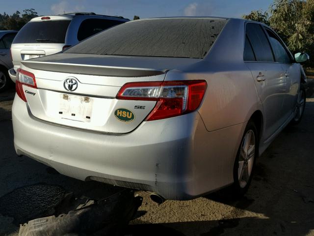 4T1BF1FK1DU290748 - 2013 TOYOTA CAMRY L SILVER photo 4