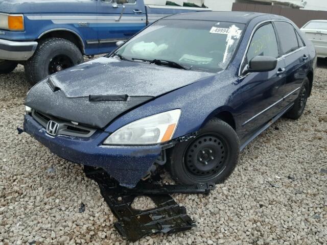 1HGCM66514A053962 - 2004 HONDA ACCORD EX BLUE photo 2