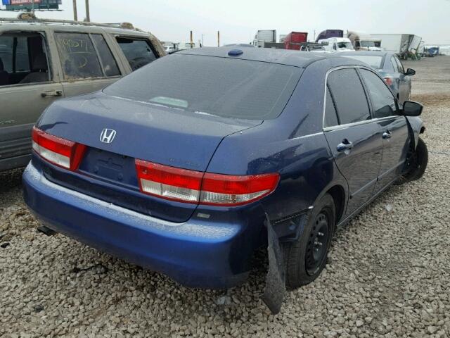 1HGCM66514A053962 - 2004 HONDA ACCORD EX BLUE photo 4