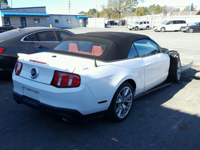 1ZVBP8FF7B5110223 - 2011 FORD MUSTANG GT WHITE photo 4