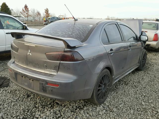 JA3AU86U98U040663 - 2008 MITSUBISHI LANCER GTS GRAY photo 4