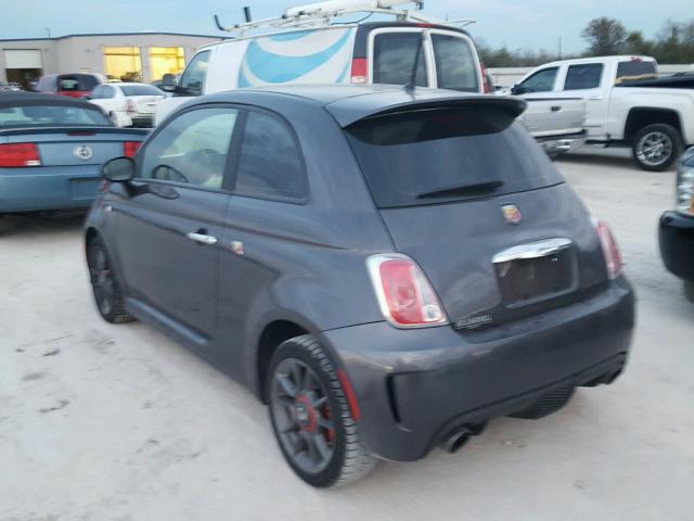 3C3CFFFHXFT569854 - 2015 FIAT 500 ABARTH GRAY photo 3