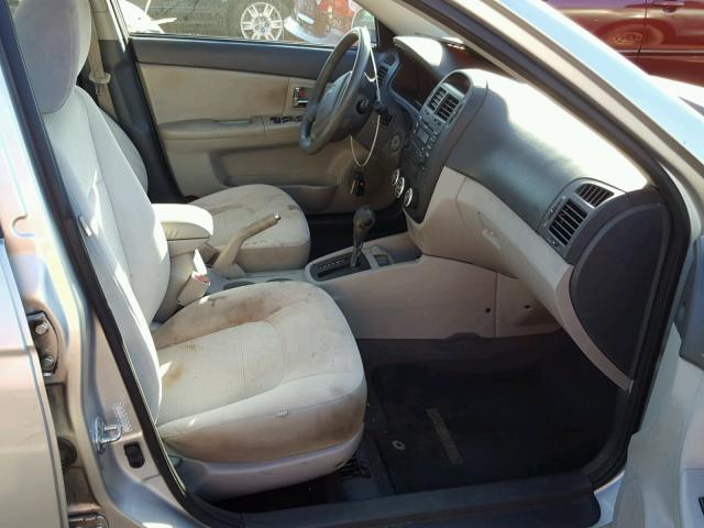 KNAFE222495638691 - 2009 KIA SPECTRA EX SILVER photo 5