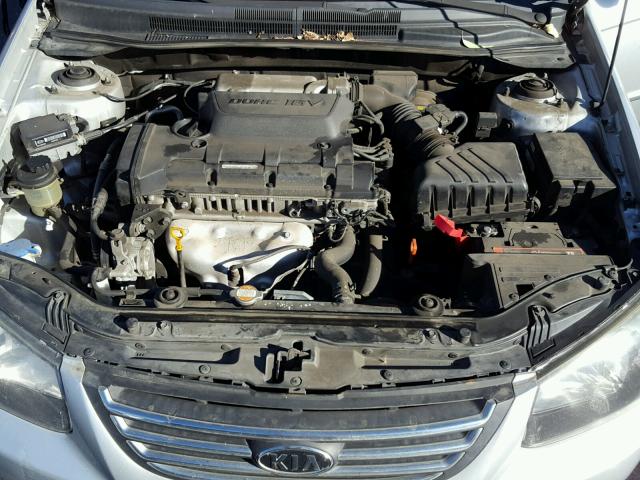 KNAFE222495638691 - 2009 KIA SPECTRA EX SILVER photo 7