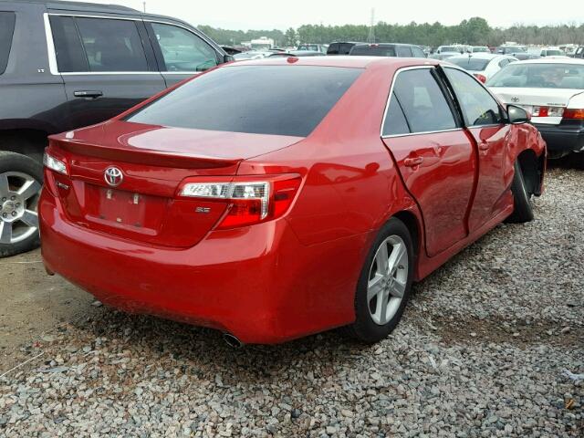 4T1BF1FK2EU761940 - 2014 TOYOTA CAMRY L RED photo 4