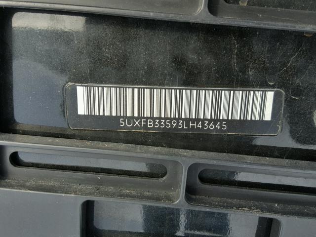 5UXFB33593LH43645 - 2003 BMW X5 4.4I BLACK photo 10