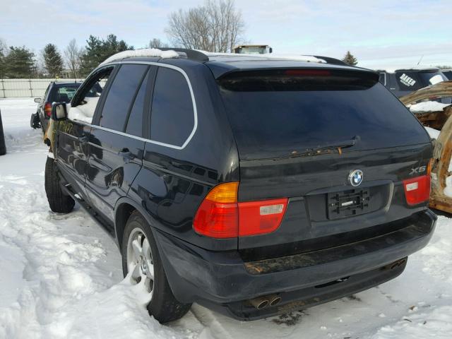 5UXFB33593LH43645 - 2003 BMW X5 4.4I BLACK photo 3