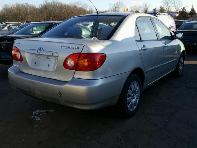 2T1BR38E43C137906 - 2003 TOYOTA COROLLA CE TAN photo 4