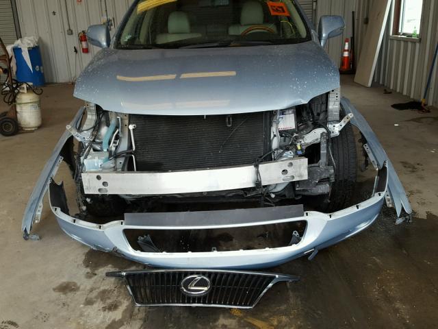 2T2ZK1BA3CC081000 - 2012 LEXUS RX 350 BLUE photo 9