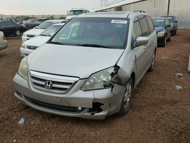 5FNRL387X6B017254 - 2006 HONDA ODYSSEY EX SILVER photo 2