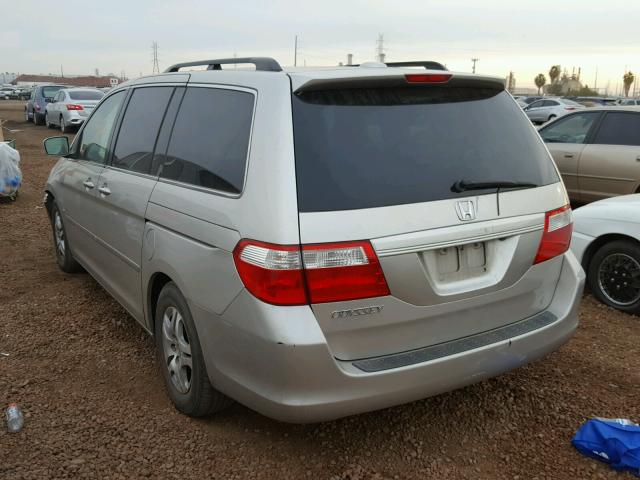 5FNRL387X6B017254 - 2006 HONDA ODYSSEY EX SILVER photo 3