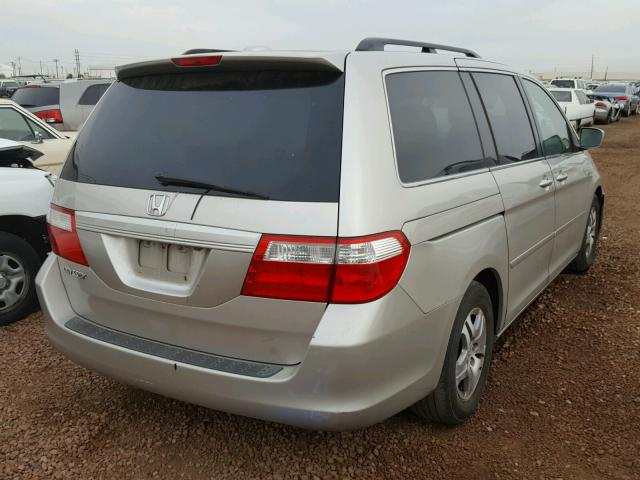 5FNRL387X6B017254 - 2006 HONDA ODYSSEY EX SILVER photo 4