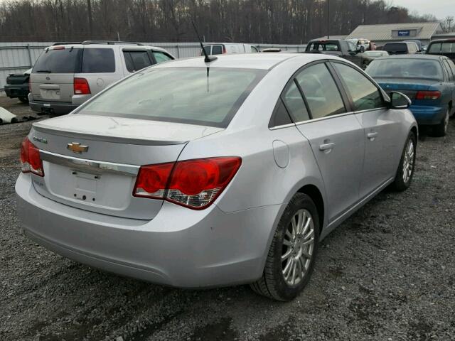 1G1PK5SC0C7134055 - 2012 CHEVROLET CRUZE ECO SILVER photo 4