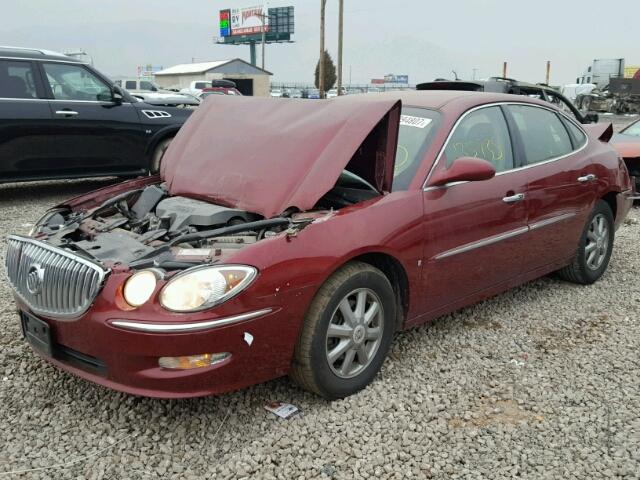 2G4WD582581338152 - 2008 BUICK LACROSSE C RED photo 2