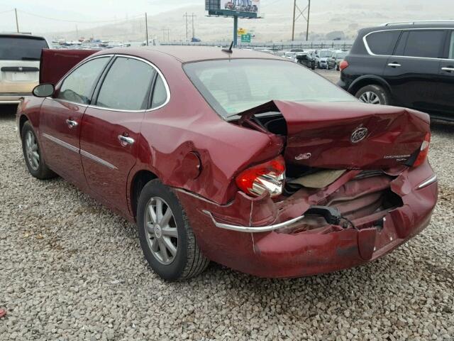 2G4WD582581338152 - 2008 BUICK LACROSSE C RED photo 3