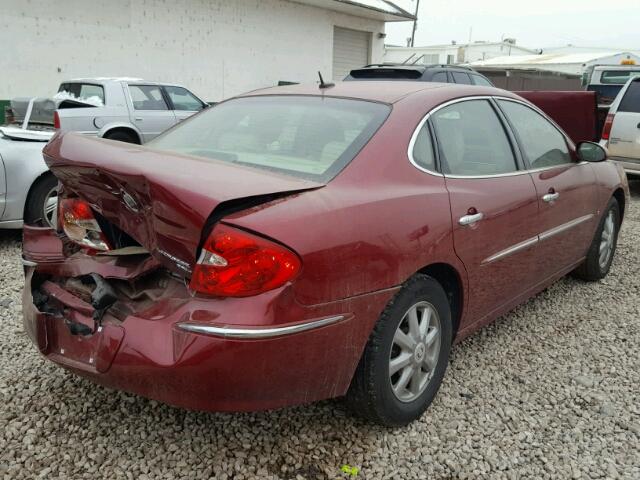 2G4WD582581338152 - 2008 BUICK LACROSSE C RED photo 4