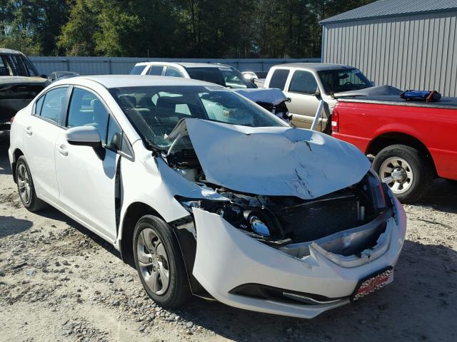 19XFB2F50EE064069 - 2014 HONDA CIVIC LX WHITE photo 1