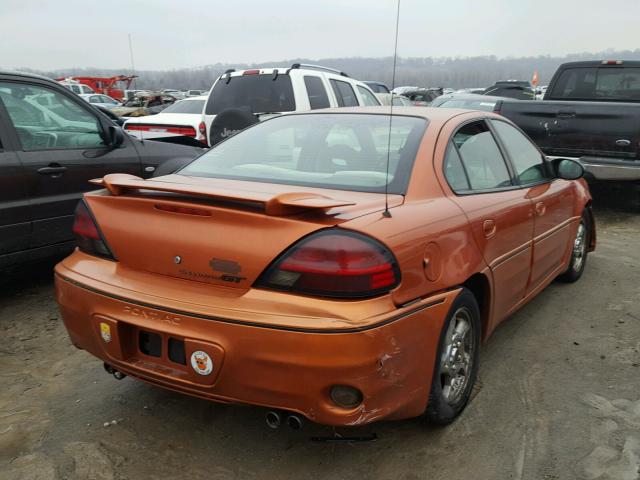 1G2NW52EX4C116048 - 2004 PONTIAC GRAND AM G ORANGE photo 4