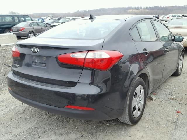 KNAFK4A68G5495976 - 2016 KIA FORTE LX BLACK photo 4